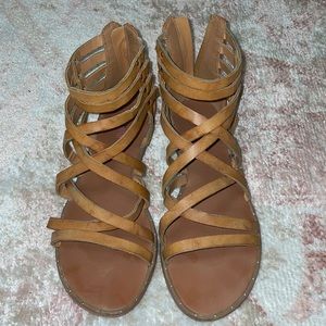 Tan Gladiator Style Sandal
